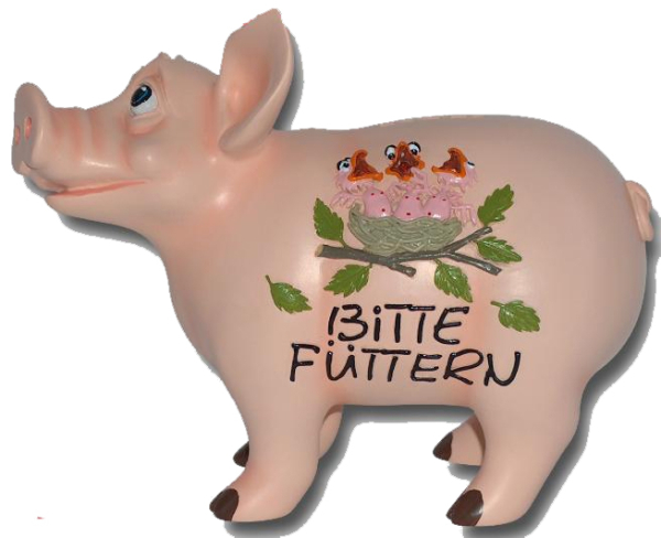 Sprechendes Sparschwein Füttern geschenkexpress.ch