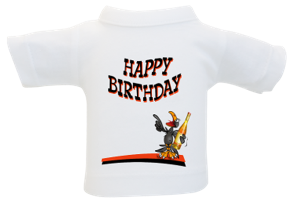 00 leer Birthday Rabe Mini-T-Shirt