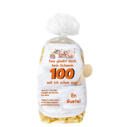 100. Geburtstag Schwein Pasta