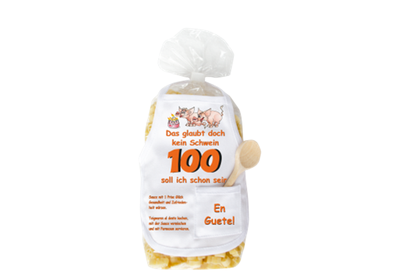 100. Geburtstag Schwein Pasta