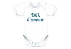 100% d'amour Body - Grösse 62/68
