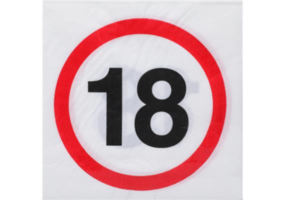 18. Geburtstag Servietten