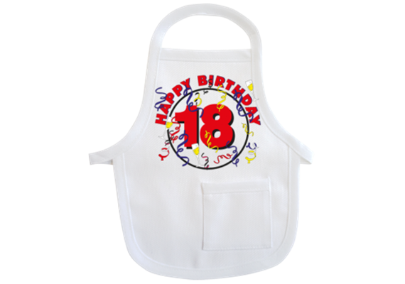 18 Happy Birthday Mini-Schürze