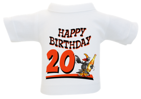 20 Birthday Rabe Mini-T-Shirt
