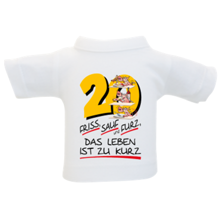 20 Friss Sauf Furz Mini-T-Shirt