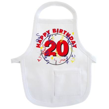 20 Happy Birthday Mini-Schürze