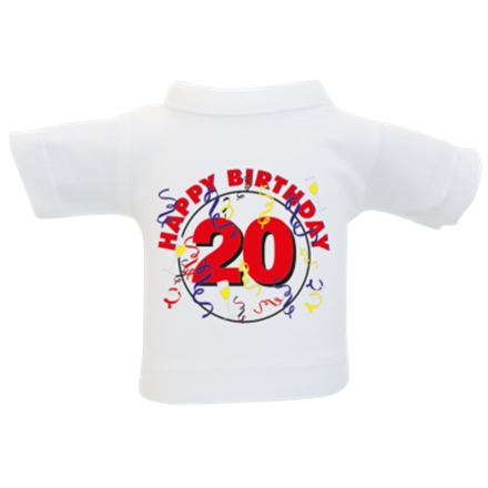 20 Happy Birthday Mini-T-Shirt