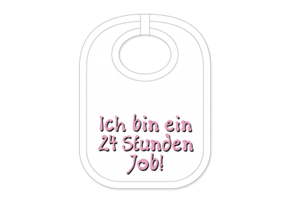 24 Stunden Job Babylatz - Textilfarbe weiss | Bild 1