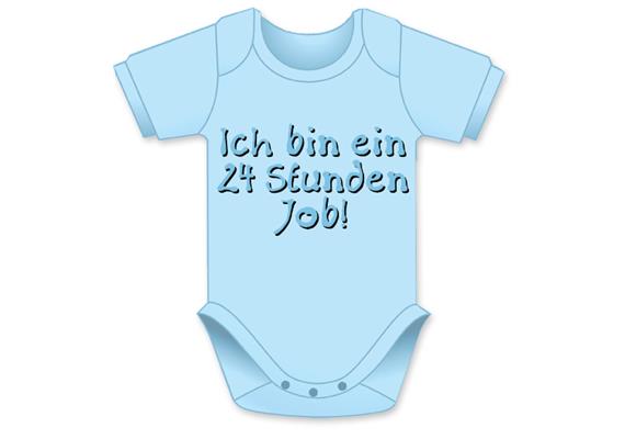 24 Stunden Job hellblau Body - Grösse 62/68