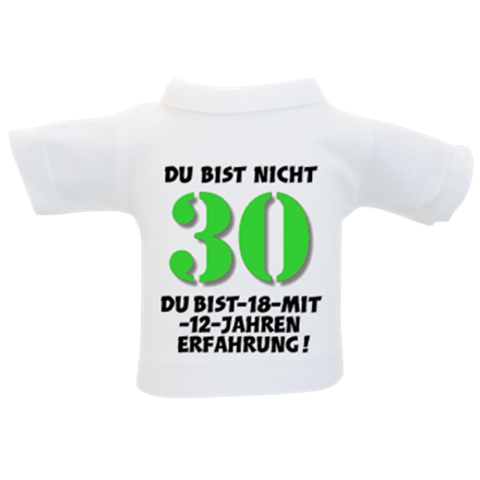 30 Erfahrung Mini-T-Shirt