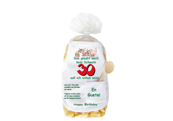 30. Geburtstag Schwein Pasta