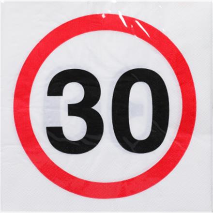 30. Geburtstag Servietten