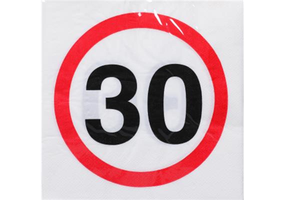 30. Geburtstag Servietten