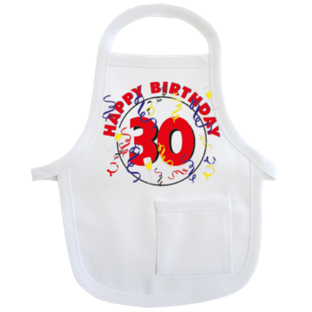 30 Happy Birthday Mini-Schürze