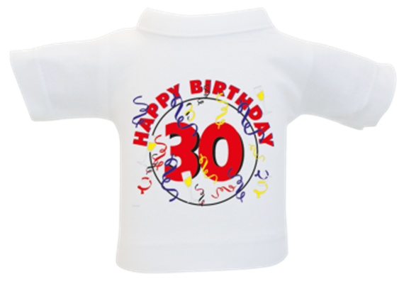 30 Happy Birthday Mini-T-Shirt