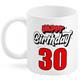 30 Happy Birthday Tasse