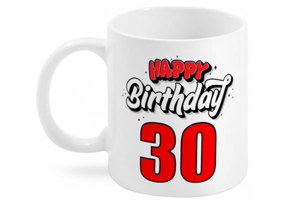 30 Happy Birthday Tasse | Bild 1