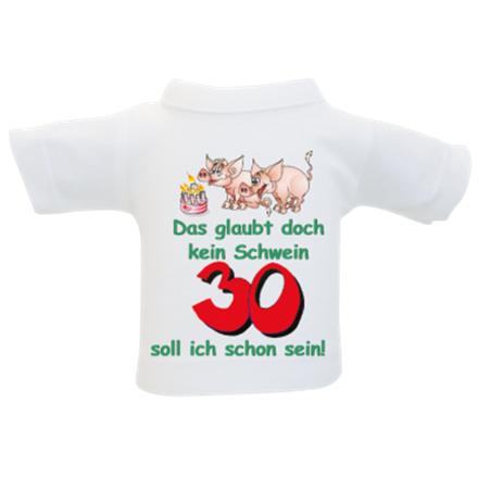 30 Schwein Mini-T-Shirt