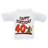 40 Birthday Rabe Mini-T-Shirt