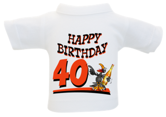 40 Birthday Rabe Mini-T-Shirt