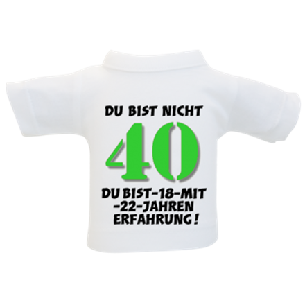 40 Erfahrung Mini-T-Shirt