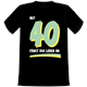 40 fängt Leben an T-Shirt - S