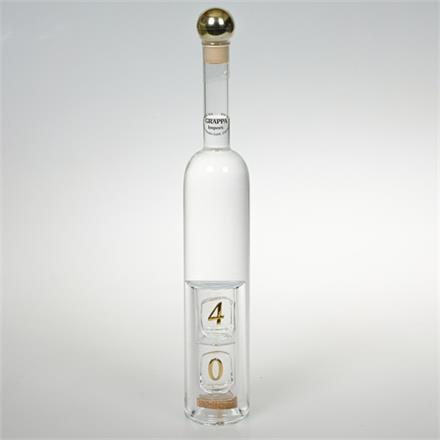 40. Geburtstag Grappa Flasche