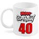 40 Happy Birthday Tasse
