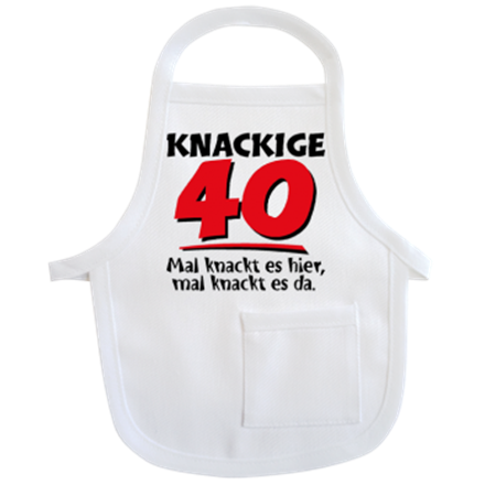 40 Knackig Mini-Schürze