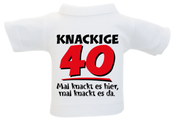 40 Knackig Mini-T-Shirt