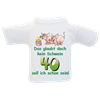 40 Schwein Mini-T-Shirt