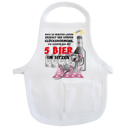 5 Bier Mini-Schürze