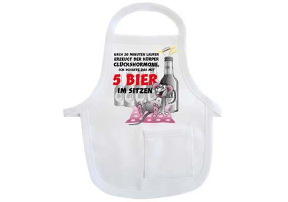 5 Bier Mini-Schürze