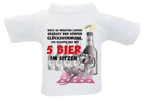 5 Bier Mini-T-Shirt