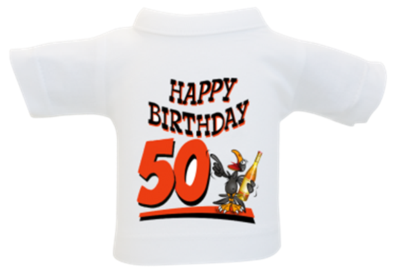 50 Birthday Rabe Mini-T-Shirt