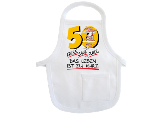 50 Friss Sauf Furz Mini-Schürze