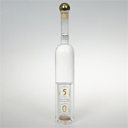 50. Geburtstag Grappa Flasche