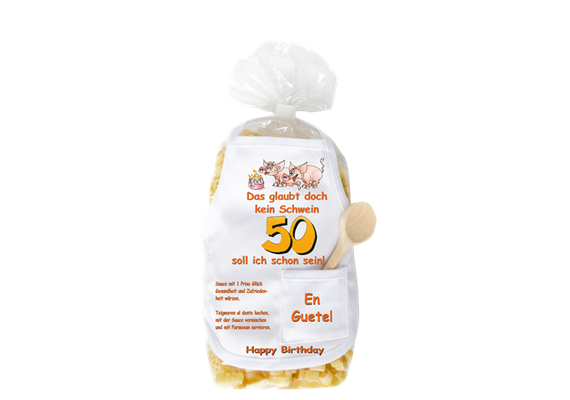 50. Geburtstag Schwein Pasta