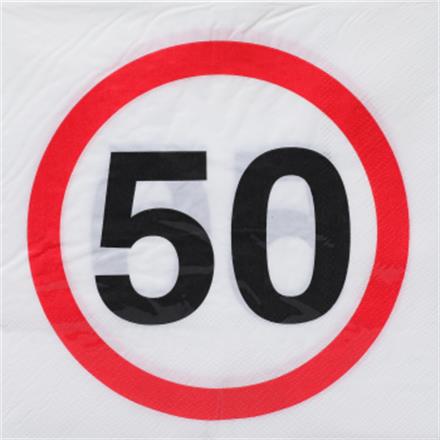 50. Geburtstag Servietten