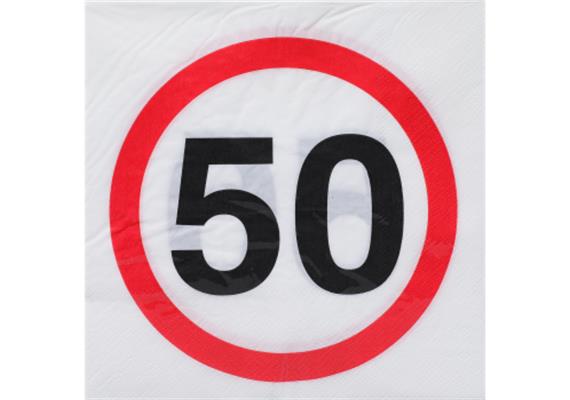 50. Geburtstag Servietten