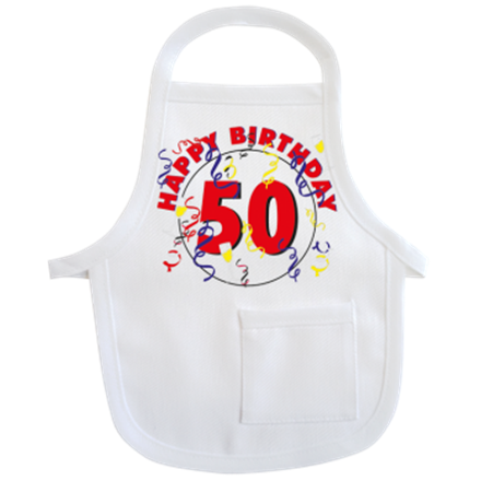 50 Happy Birthday Mini-Schürze