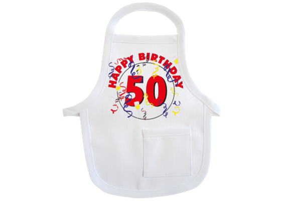 50 Happy Birthday Mini-Schürze