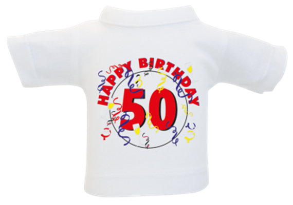 50 Happy Birthday Mini-T-Shirt