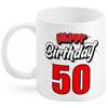 50 Happy Birthday Tasse