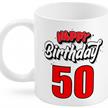 50 Happy Birthday Tasse | Bild 1