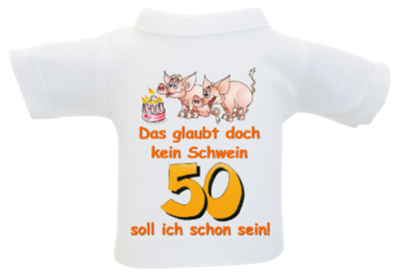 50 Schwein Mini-T-Shirt