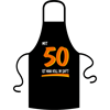 50 voll im Saft Schürze - Textilfarbe schwarz