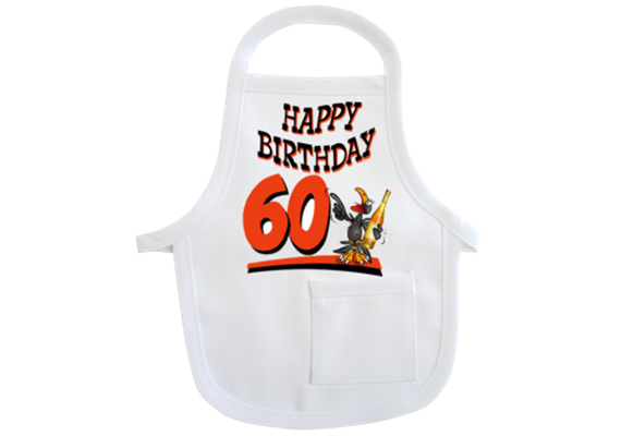 60 Birthday Rabe Mini-Schürze