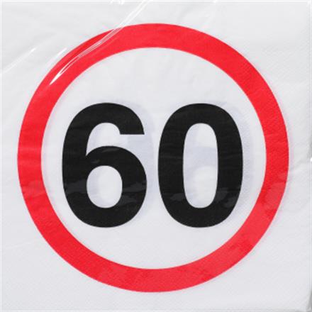60. Geburtstag Servietten