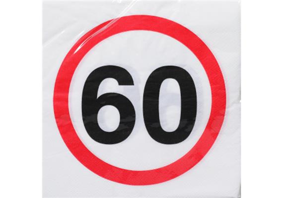 60. Geburtstag Servietten